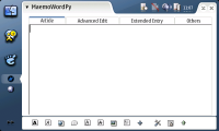 Maemo WordPy main window in OS2007